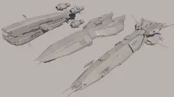 Spaceships 3D model