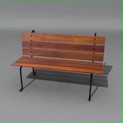 Street Bench 3D model