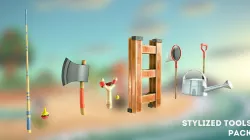 Stylized Tools Pack Low-poly 3D model