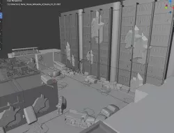 TDM MAP FOR MULTIPLAYER GAMES Low-poly 3D model