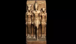 The Egyptian King Menkaura the goddess Hathor 3D model