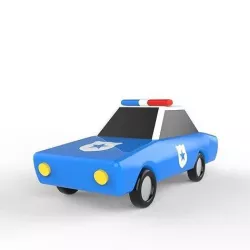 Toon Police Car 3D model