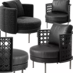 Torii armchairs by Minotti 3D model