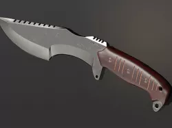 Tracker Knife Low-poly 3D model
