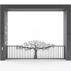 Tree cnc door 3D model