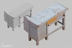 Tumba A Cabinet Scan 3D model