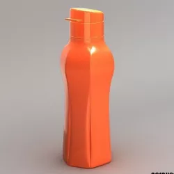 Tupperware Inspired Water Bottle 3D model