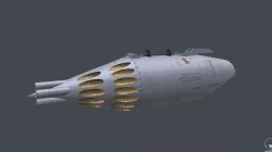 UB-32A-24 Rocket Pods Low-poly 3D model