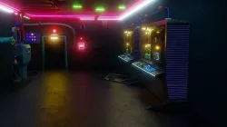 Underground Si-Fi control room 3D model