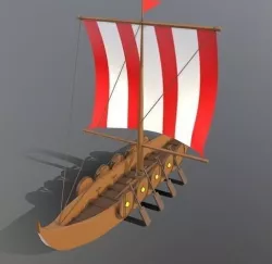 Viking Ship 3D model