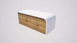 Wardrobe-02  Low-poly 3D model