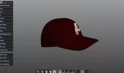 Washington Redskins Cap 3D model