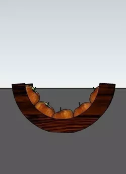 Wooden Fruit Bowls 3D model