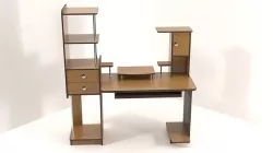 Work-table for computer Low-poly 3D model