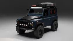 1990s Land Rover Defender D90 Overland build 3D model