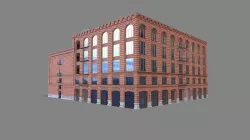 210 Spear Street Building San Francisco Low-poly 3D model