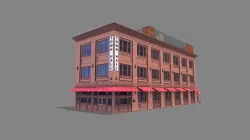 342 Spear Street Building San Francisco Low-poly 3D model