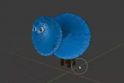 3d blue sheep 3D model