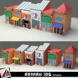 6 Home Meidan  Low-poly 3D model