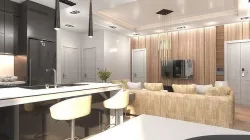 A modern apartment 3D model