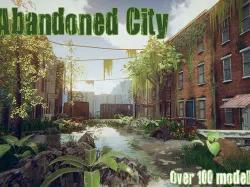 Abandoned City Low-poly 3D model