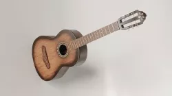 Acoustic guitar Low-poly 3D model