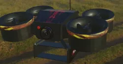 Advertising Drone-low poly game ready Low-poly 3D model