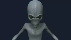Alien Low-poly 3D model
