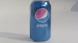 aluminum Pepsi can 3D model