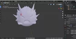 Angry spiky creature 3D model