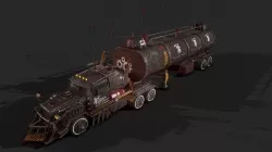 Apocalyptic Big Truck Low-poly 3D model