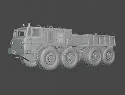 Artillery tractor MAZ-537 3D model