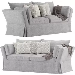 Aubourn double luxury sofa 3D model