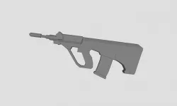 AUG  gun low-poly Low-poly 3D model