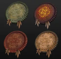 Aztec Weapon Pack Low-poly 3D model