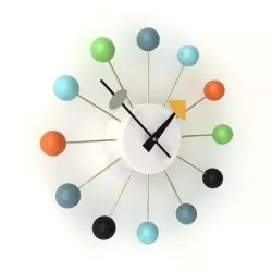 Ball Wall Clock multicolor 3D model