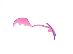 Bat Wing Hat 3D model