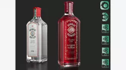 Bombay Dry Gin Bramble bottles set  03 3D model