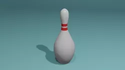 Bowling Pin Low-poly 3D model