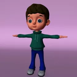 Boy3D Low-poly 3D model