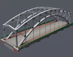 Bridge Muxranski LP Low-poly 3D model
