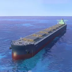 Bulk carrier ship 3D model