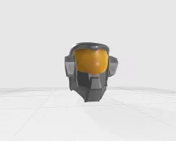 Capacete futurista 3D model