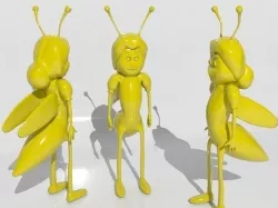 Cartoon Bee 3D model