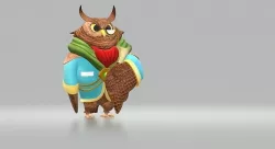 Cartoon Characters Low-poly 3D model