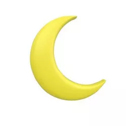 Cartoon Moon v1 002 Low-poly 3D model