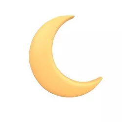 Cartoon Moon v1 003 Low-poly 3D model