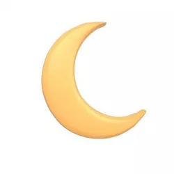 Cartoon Moon v1 007 Low-poly 3D model