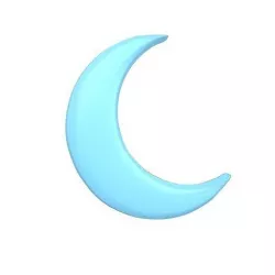 Cartoon Moon v1 008 Low-poly 3D model
