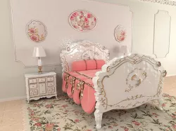 Carved Bed 3D model